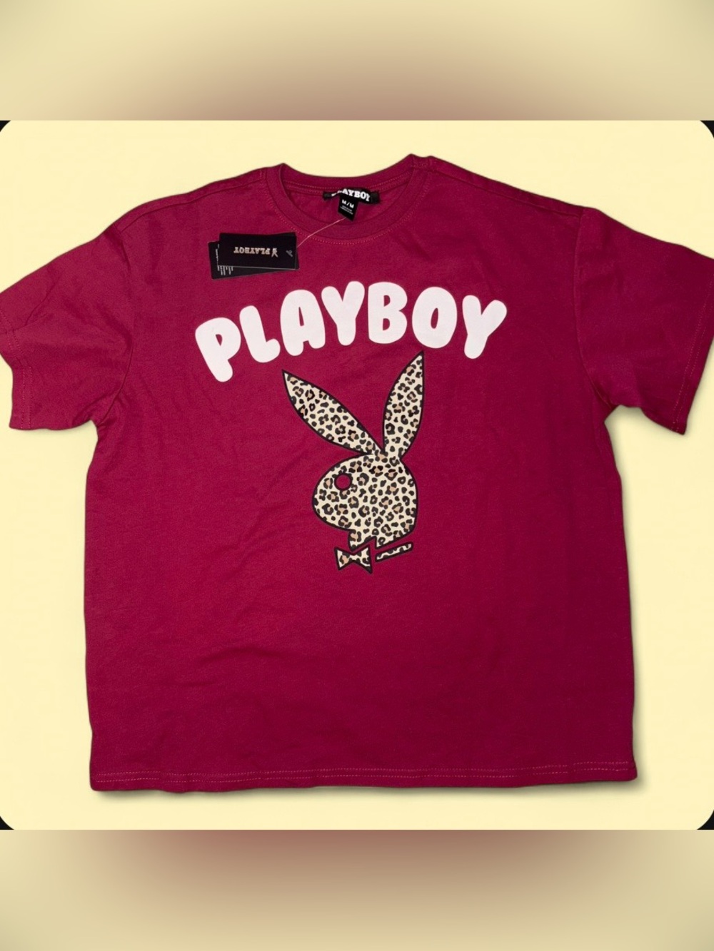 Playboy Leopard Bunny Tee | NWT | Size M